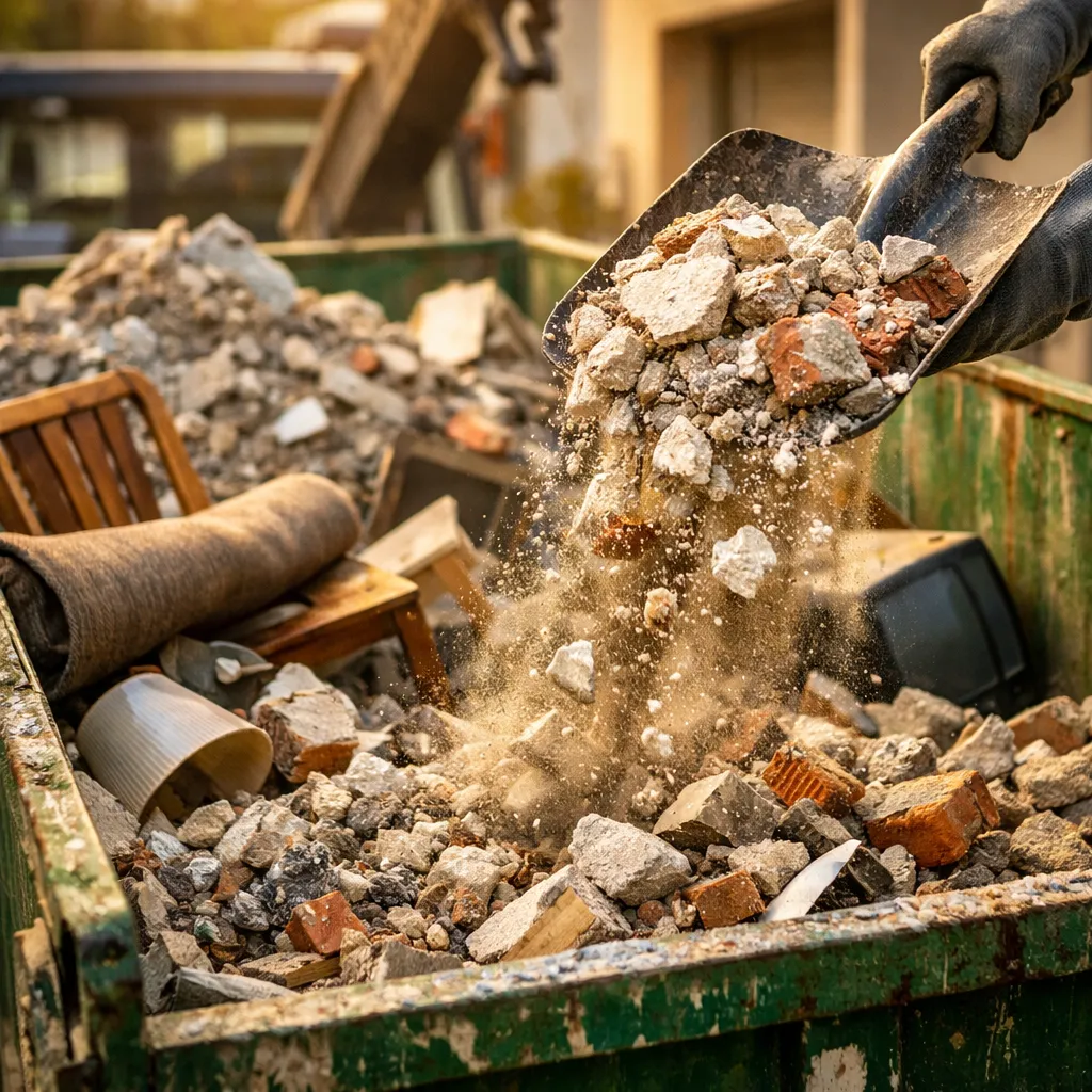 Évacuation d'encombrants et de gravats en déchetterie agréée près de Laon